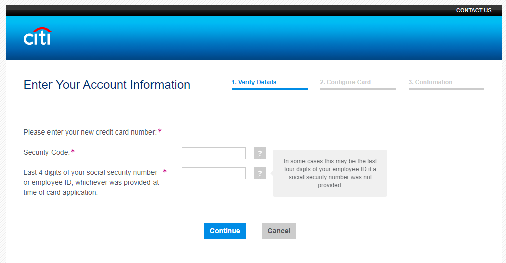 Citibank dob Card Activation