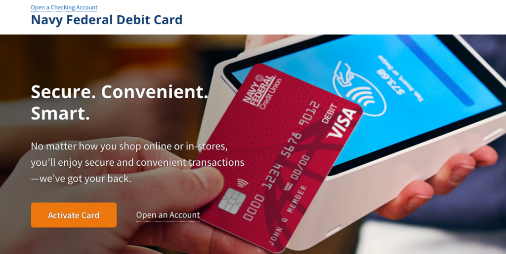 navy federal debit card image